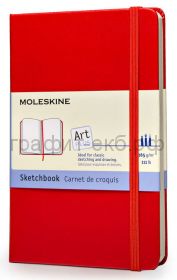 Книжка зап.Moleskine Large Classic рисунки красная ARTQP063F2F
