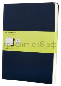 Книжка зап.Moleskine XLarge Cahier нелинованная синяя индиго CH223