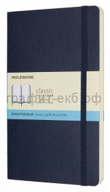 Книжка зап.Moleskine Large Soft Classic в точку синий QP619B20