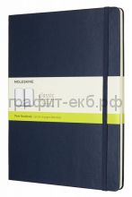 Книжка зап.Moleskine XLarge Classik нелинованная синяя QP092B20