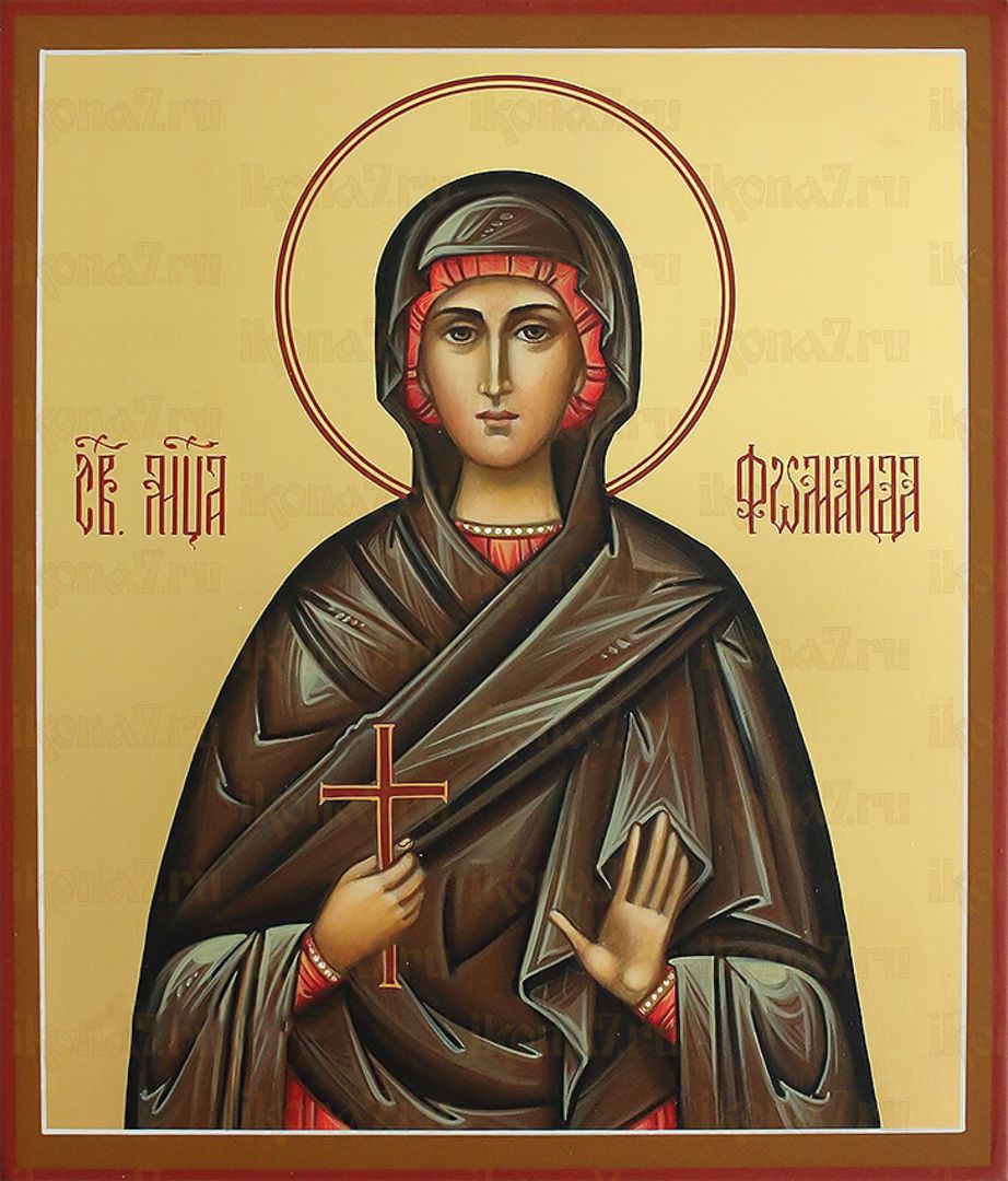 Икона Фомаида Александрийская мученица (рукописная)