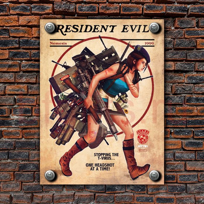 Табличка из металла Resident Evil