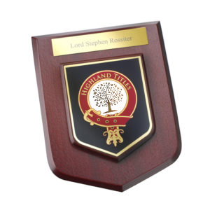 Деревянный настенный герб Glencoe с Вашей гравировкой