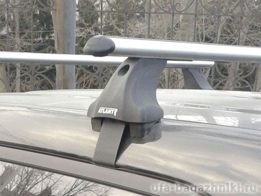Багажник на крышу на Hyundai Creta (без рейлингов), Атлант, аэродинамические дуги