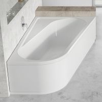 Угловая ассиметричная акриловая ванна Ravak Chrome 160x105 схема 1