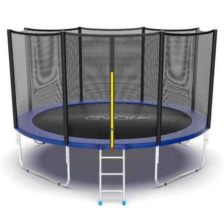 Батут с внешней сеткой и лестницей Evo Jump External 12ft Blue