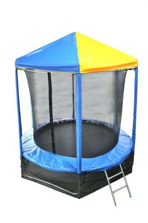 Батут Optifit Like Blue 8ft  2,44 м с сине-желтой крышей