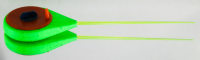 Зимняя удочка балалайка МастИв зеленая с хлыстиком 12 см