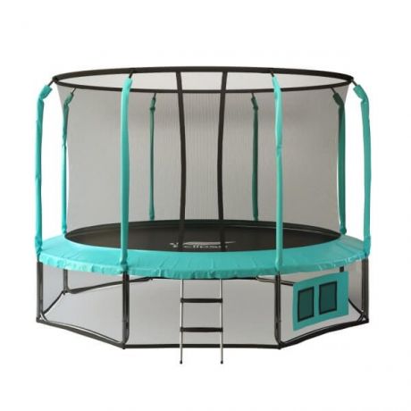 Батут с нижней защитной сеткой Eclipse Space Green 14 FT