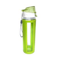 Бутылка для воды с вакуумным клапаном (цвет зеленый)_1