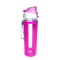 Бутылка для воды с вакуумным клапаном (цвет розовый)_1