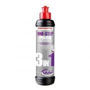 Menzerna One step polish 3 in 1 Универсальная среднеабразивная полировальная паста с воском карнаубы  для машинной и ручной полировки, 250мл.