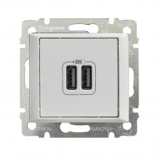 2-pозетка USB БЕЛ VLN