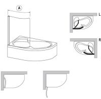 Ravak CVSK1 шторка для ванны схема 2