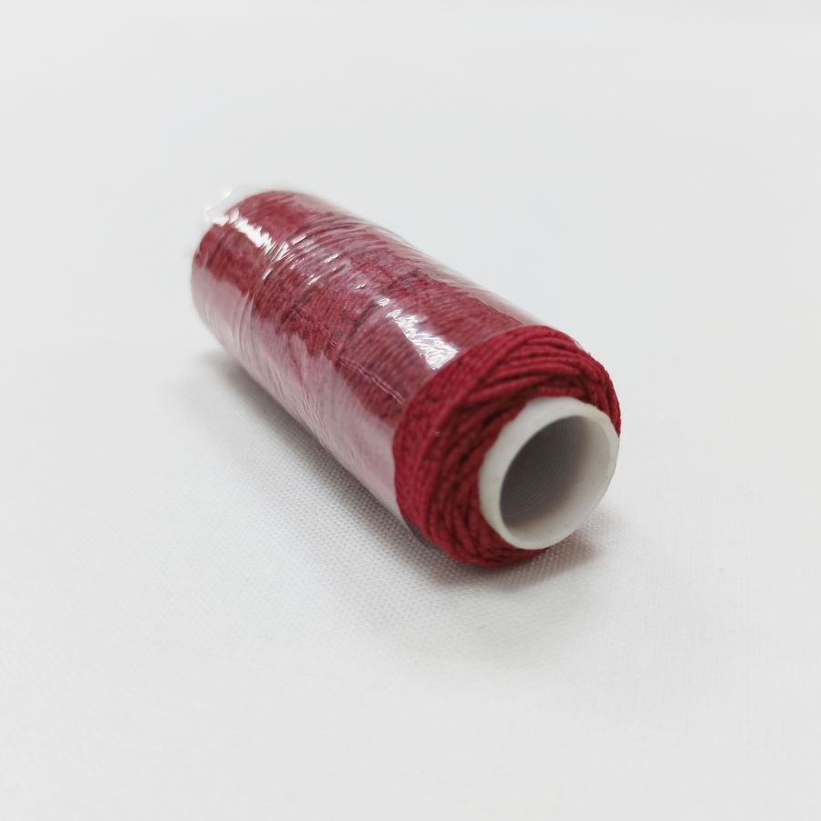 Нитки эластичные Спандекс (резинка), 1 бобина 25 м, цвет красный
