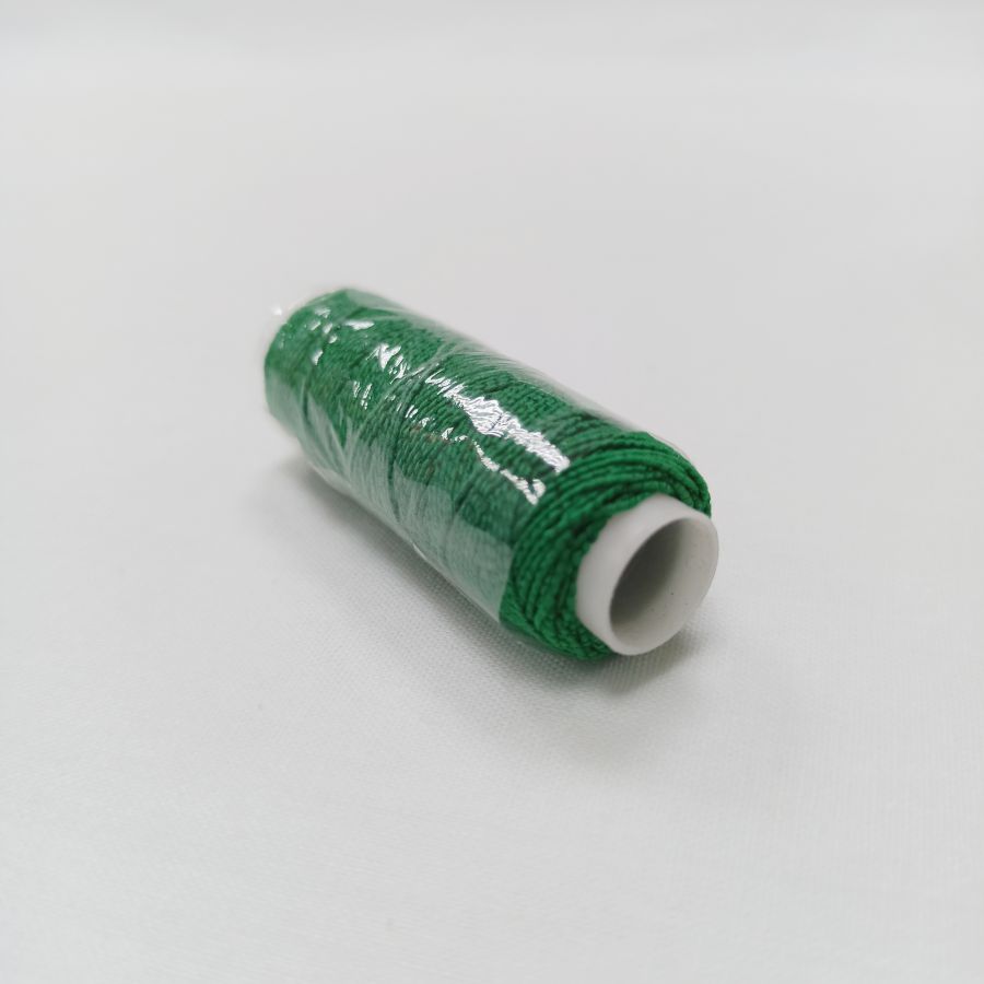 Нитки эластичные Спандекс (резинка), 1 бобина 25 м, цвет светло-зелёный