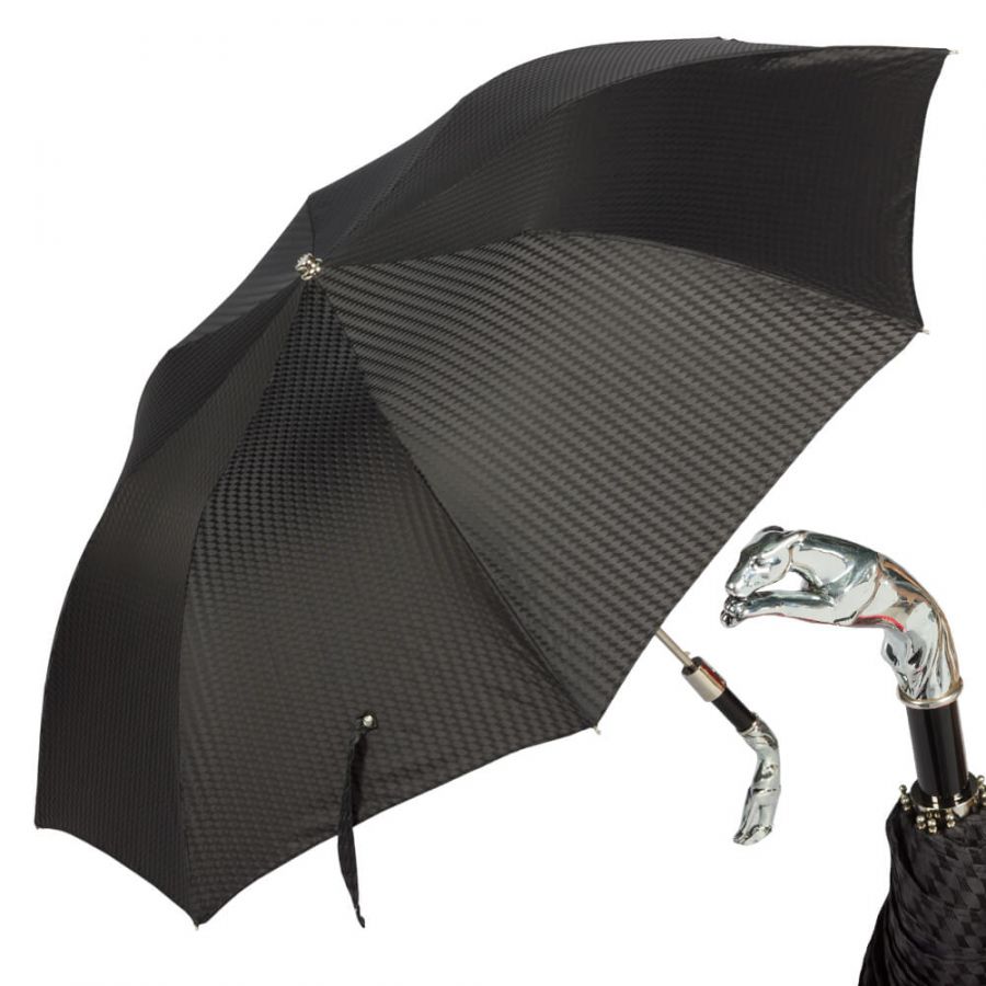 Зонт складной Pasotti Auto Jaguar Rombes Black