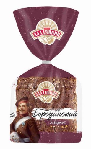 Хлеб Аладушкин Бородинский нарезанный 350гр