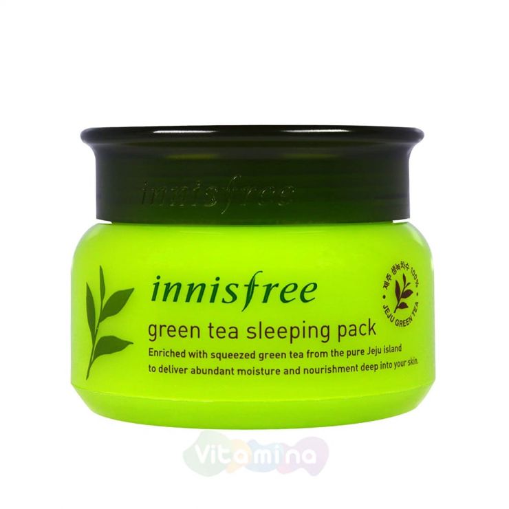 Innisfree Ночная маска на основе зеленого чая в тубе Green Tea Sleeping