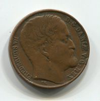 1 скиллинг 1852 года Дания