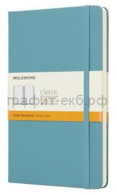 Книжка зап.Moleskine Large Classic линейка голубая QP060B35