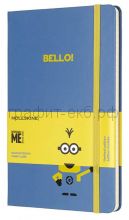 Книжка зап.Moleskine Large MINIONS линейка голубая LEMI01QP060B29