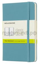 Книжка зап.Moleskine Pocket Classic нелинованная голубая QP012B35