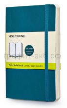 Книжка зап.Moleskine Pocket Classik Soft нелинованная бирюзовая QP613B