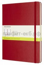 Книжка зап.Moleskine XLarge Classik нелинованная красная QP092F2