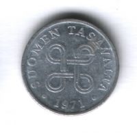 1 пенни 1971 года Финляндия