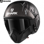 Шлем Shark Street Drak Crower, Черный матовый с серым