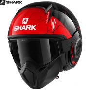 Шлем Shark Street Drak Crower, Красно-чёрный