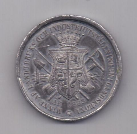 медаль 1883 года XF Швеция