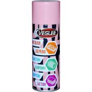 Veslee Аэрозольная акриловая краска RAL Professional, название цвета "Розовый", глянцевая, RAL 3015, объем 520мл.