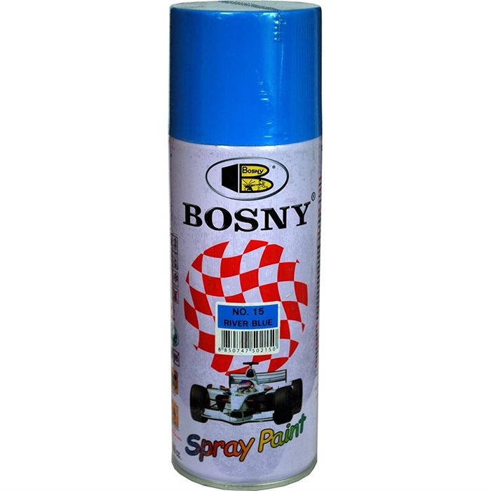 Bosny Акриловая аэрозольная краска RAL Professional, название цвета "Светло-голубой", глянцевая, RAL 5012, объем 520мл.