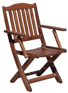 Складной стул с подлокотниками Lotos (капучино)