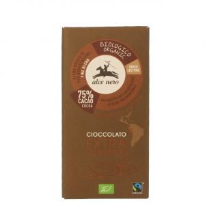 Горький шоколад БИО Alce Nero Cioccolato Extra Fondente Biologico - 100 г (Италия)