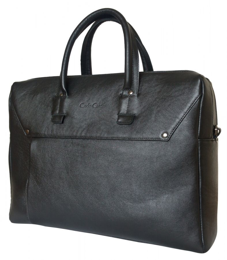 Кожаная мужская сумка Carlo Gattini Fontanelle black 5039-01