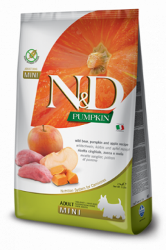 N&D Pumpkin Boar & Apple Adult Mini б/з (Кабан с Яблоком и Тыква для взрослых собак мелких пород)