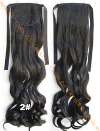 Искусственные термостойкие волосы - хвост волнистые №002 (55 см) -  80 гр.