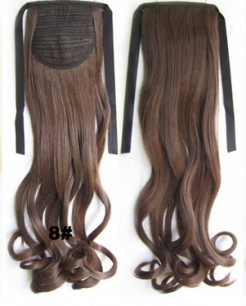Искусственные термостойкие волосы - хвост волнистые №008 (55 см) -  80 гр.