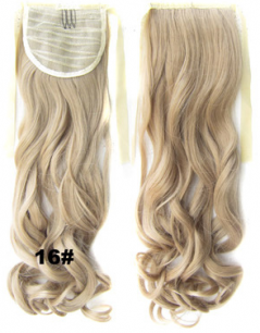 Искусственные термостойкие волосы - хвост волнистые №016 (55 см) -  80 гр.