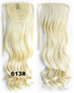 Искусственные термостойкие волосы - хвост волнистые №613 (55 см) -  80 гр.