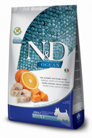 N&D Ocean Codfish Pumpkin & Orange mini adult (треска c тыквой и апельсином для взрослых собак мелких пород)
