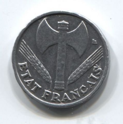 50 сантимов 1943 года Франция XF