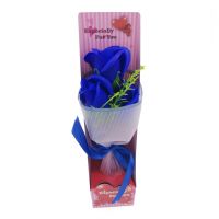 Букет мыльных роз (цвет синий)