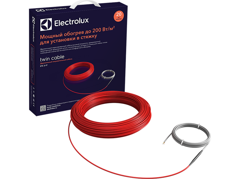 Комплект теплого пола (кабель) Electrolux ETC 2-17-2500