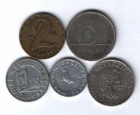 Набор монет Венгрия 1978-2004 г. 5 шт.