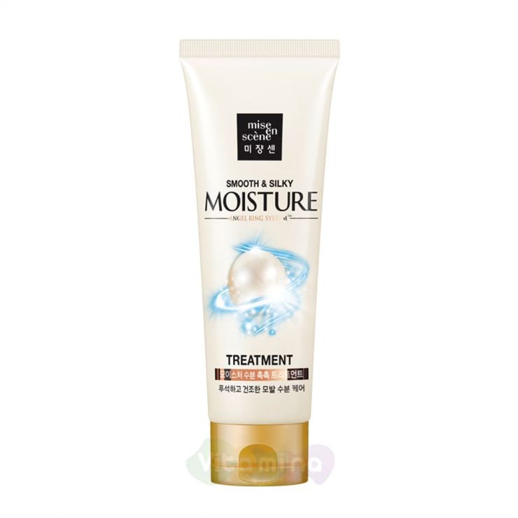Mise En Scene Увлажняющая маска для волос с гиалуроновой кислотой Pearl Smooth & Silky Moisture Treatment, 180 мл