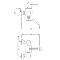схема смесителя для ванны Eau de Mariner 7301